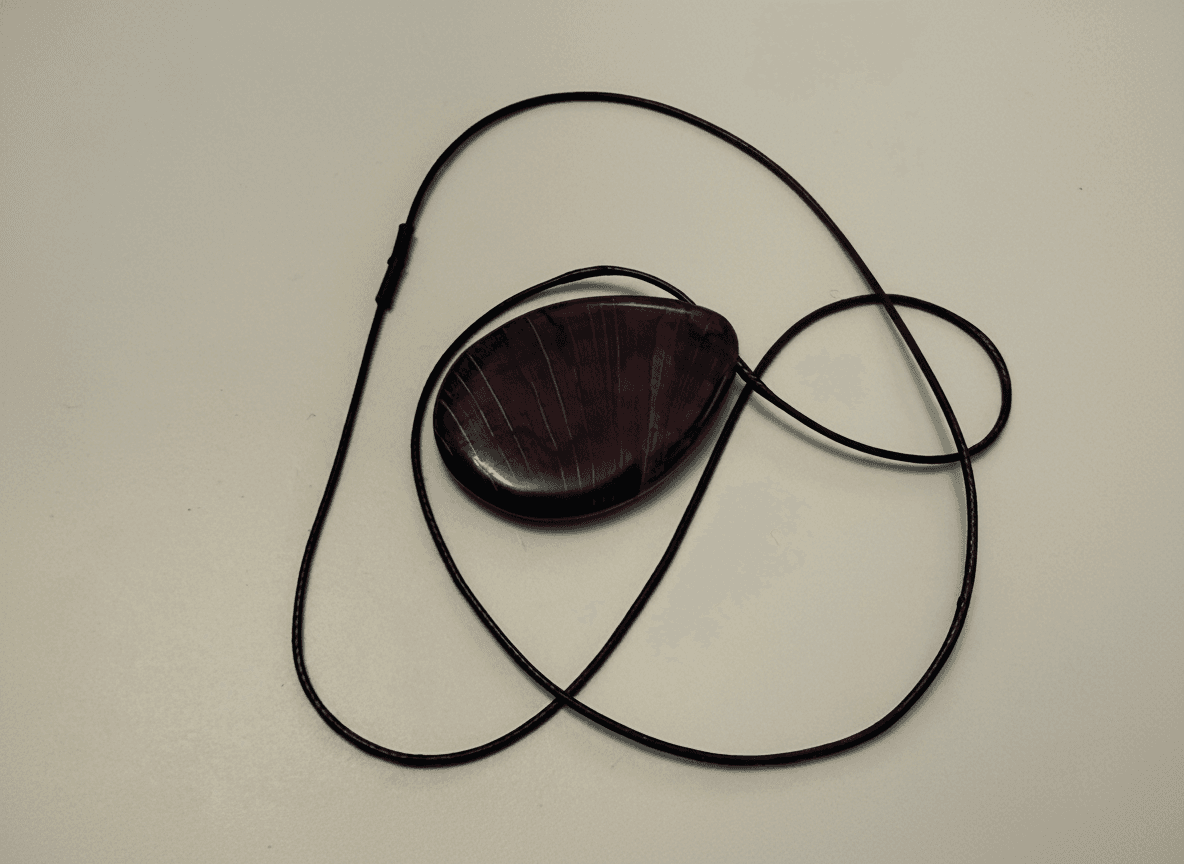 Pandantiv Lacrimă Violet Striat