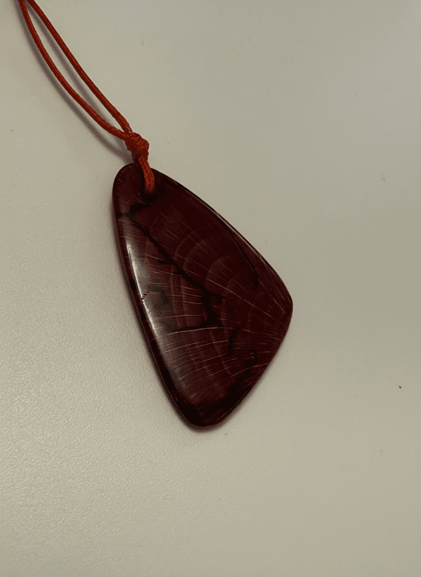 Pandantiv Lacrimă Roșu Închis A