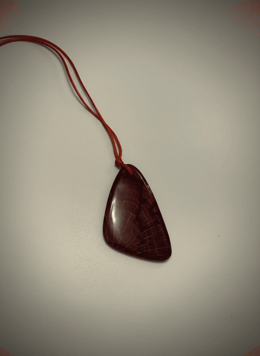 Pandantiv Triunghi Roșu Închis A